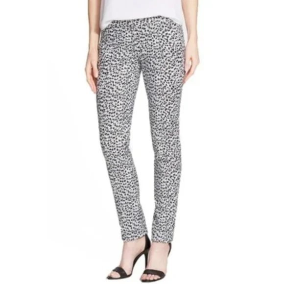 Michael Kors Miranda Jaquar Print Cotton Sateen Pants NWT Sz 12 - Picture 1 of 8